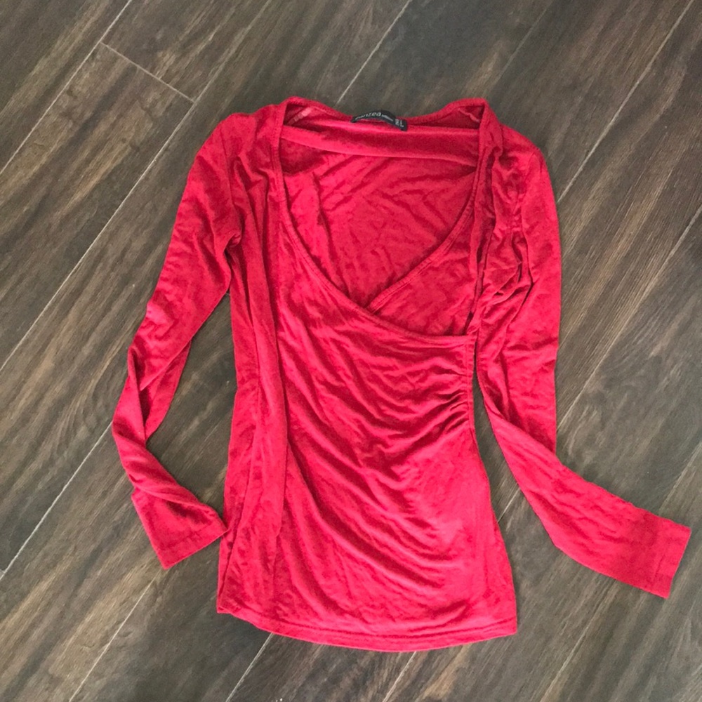Soft Jersey Surplice Top